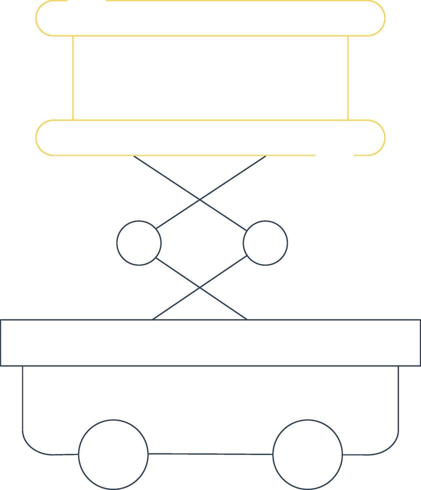 Scissor Lift Creative Icon Design vector