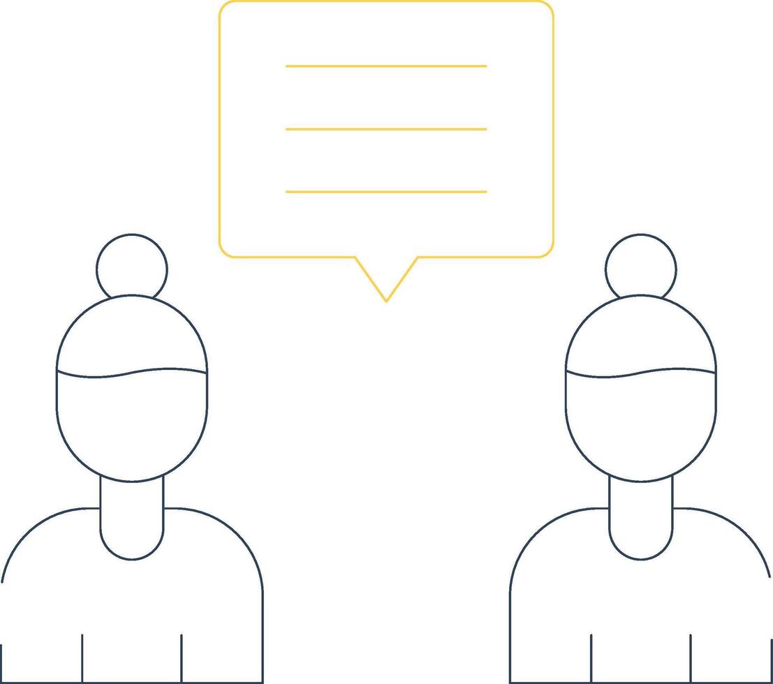 Discuss Creative Icon Design vector