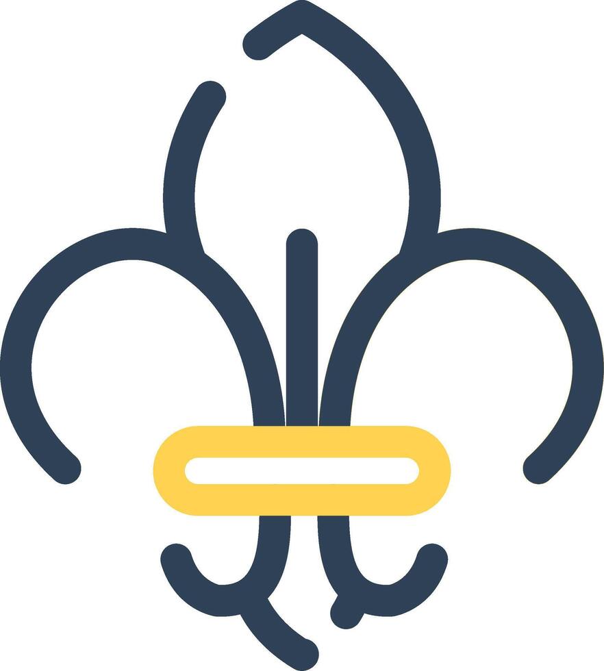 Fleur De Lis Creative Icon Design vector
