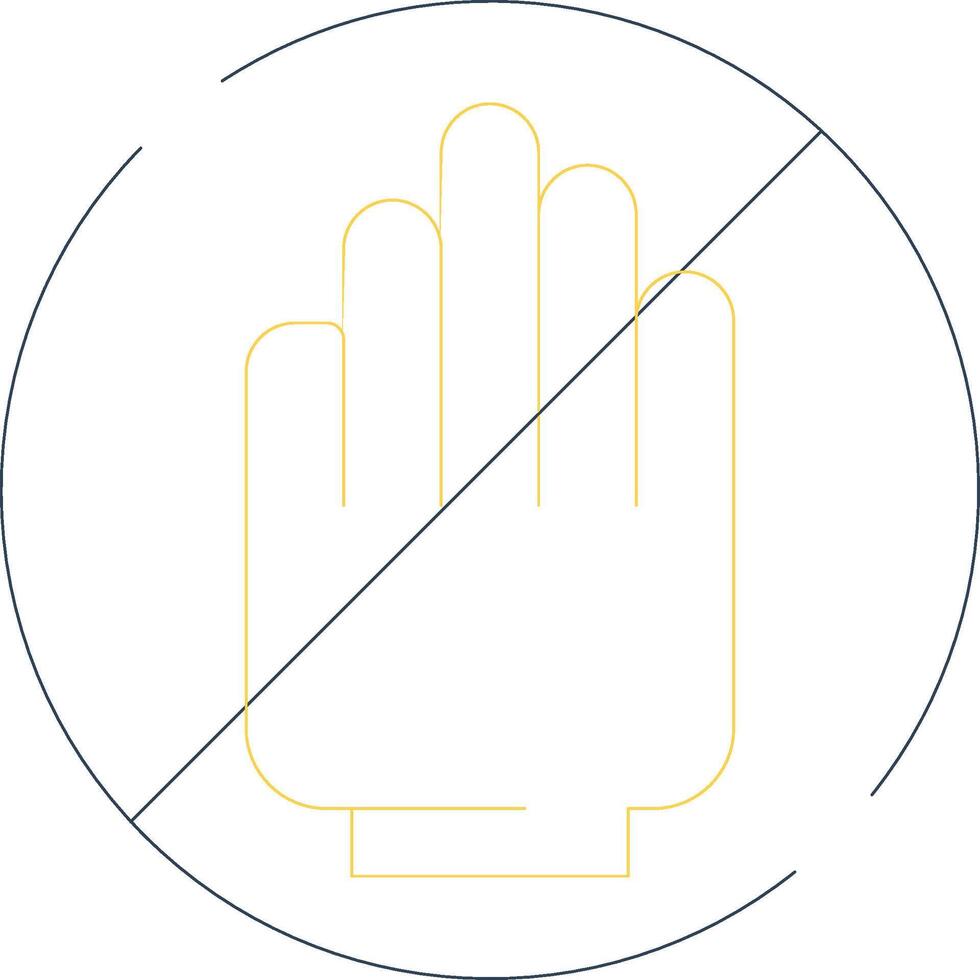 Restriction Creative Icon Design vector