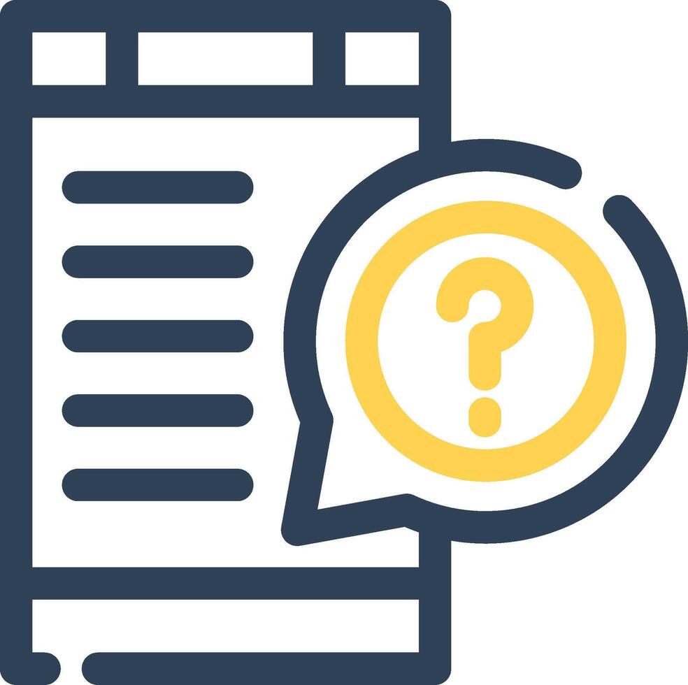 Question Creative Icon Design vector