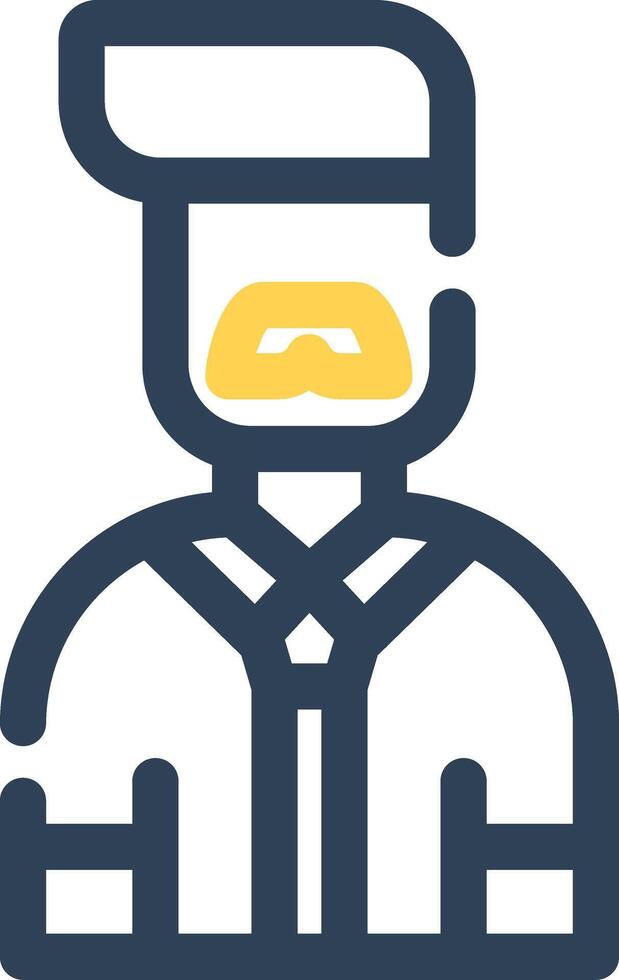 Male Professor Creative Icon Design vector