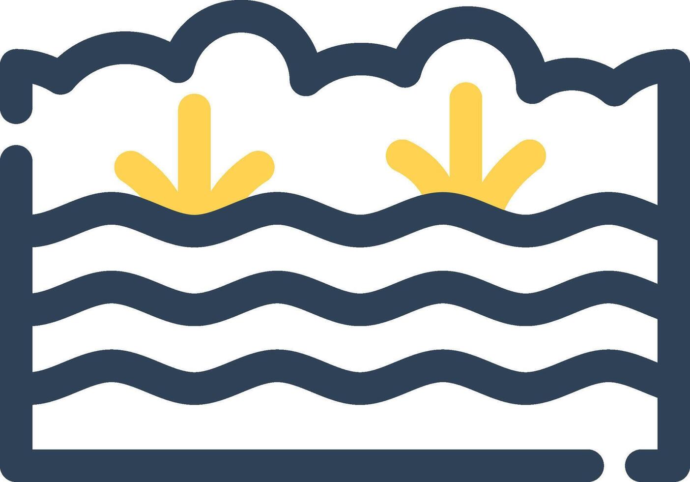 Swamp Creative Icon Design vector