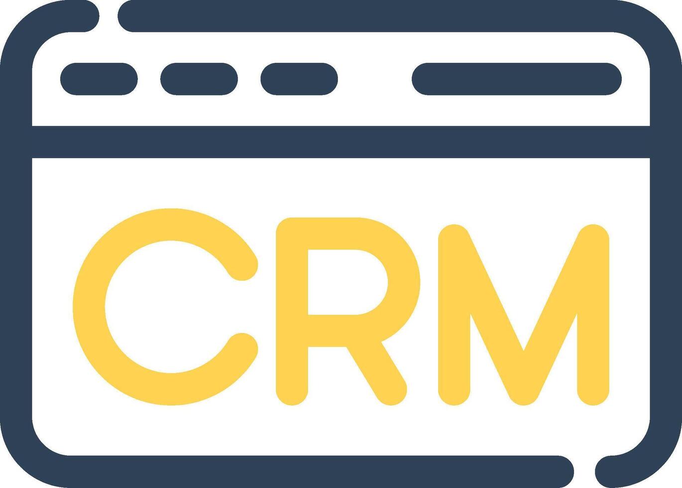 CRM Creative Icon Design vector