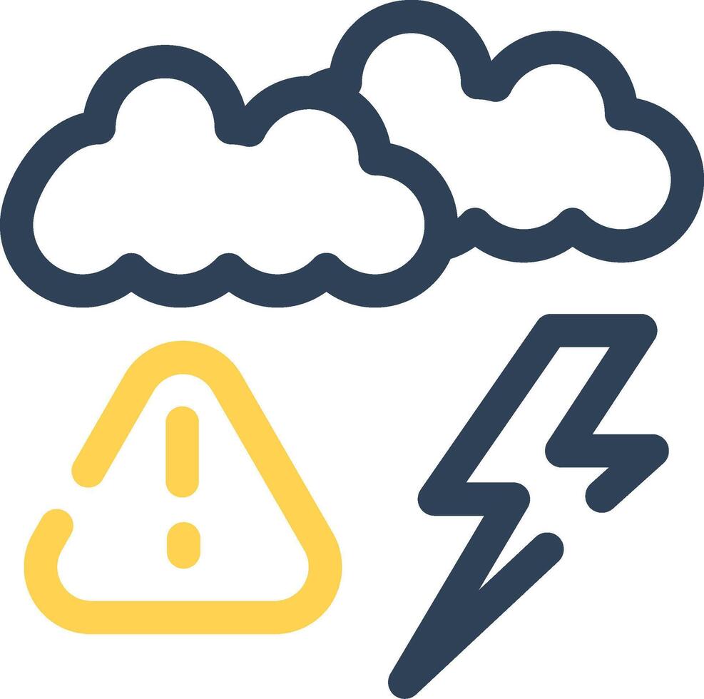 Weather Alert Creative Icon Design vector