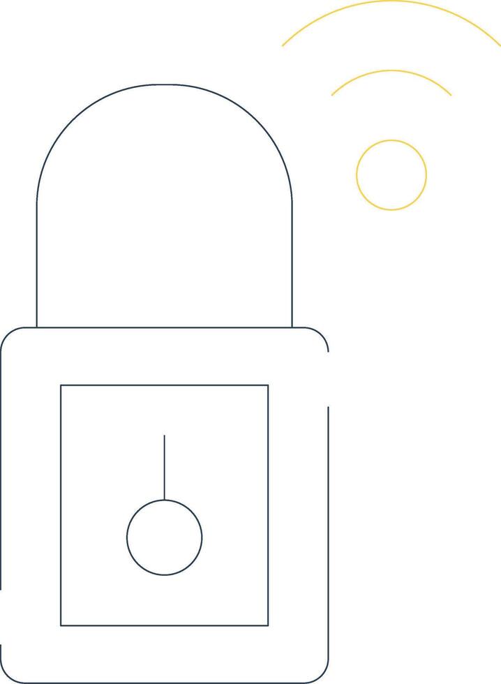 Smart Security Creative Icon Design vector