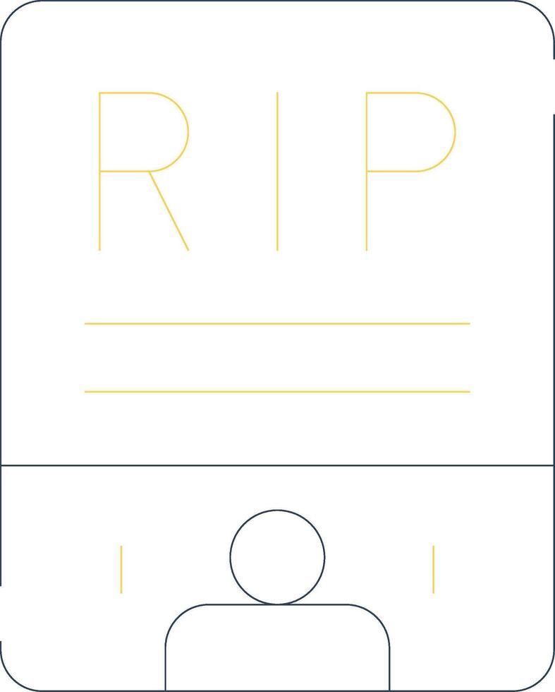 obituario creativo icono diseño vector