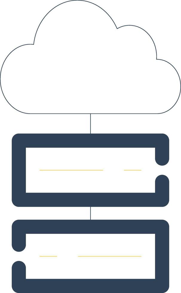 Cloud Storage Creative Icon Design vector