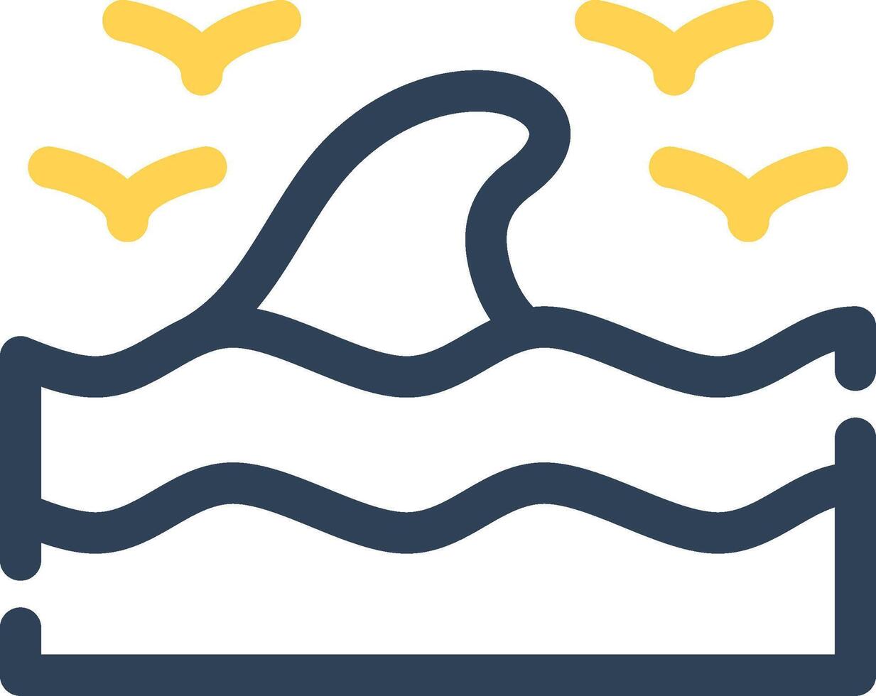 Sea Wave Creative Icon Design vector