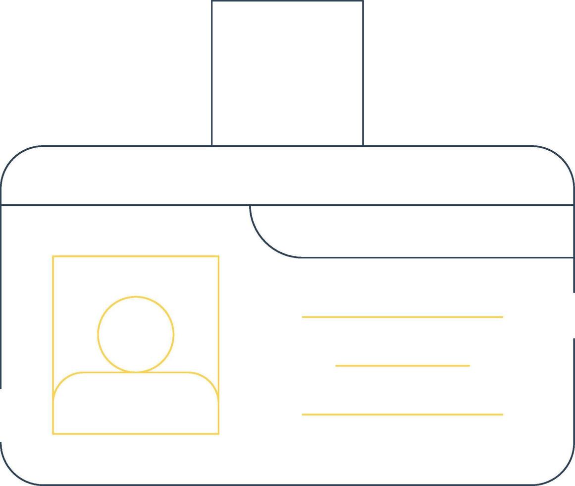 Identification Card Creative Icon Design vector