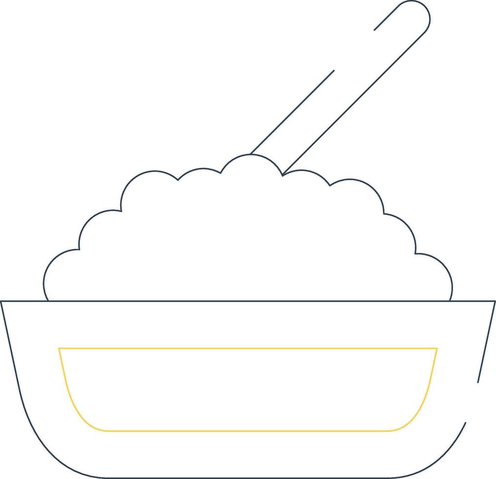 Rice Creative Icon Design vector