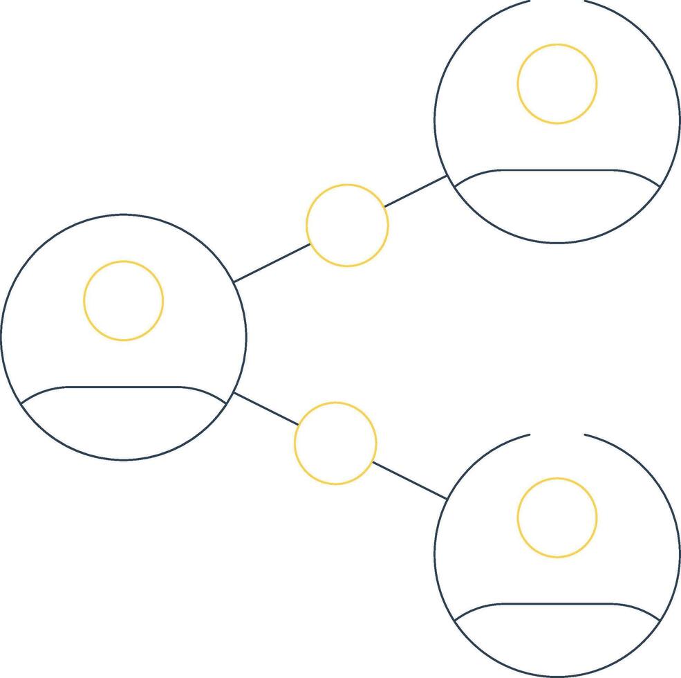 Connected People Creative Icon Design vector