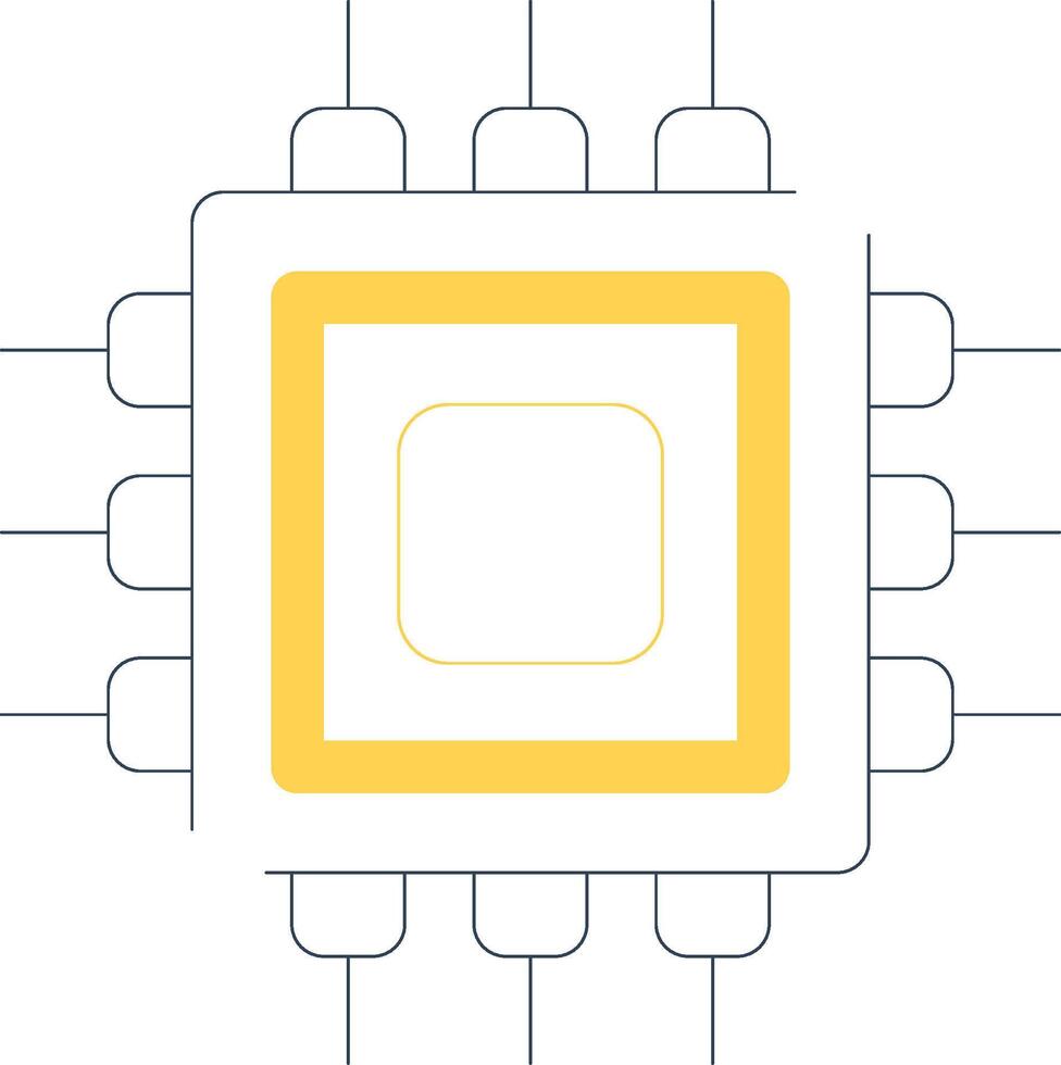 Processor Creative Icon Design vector
