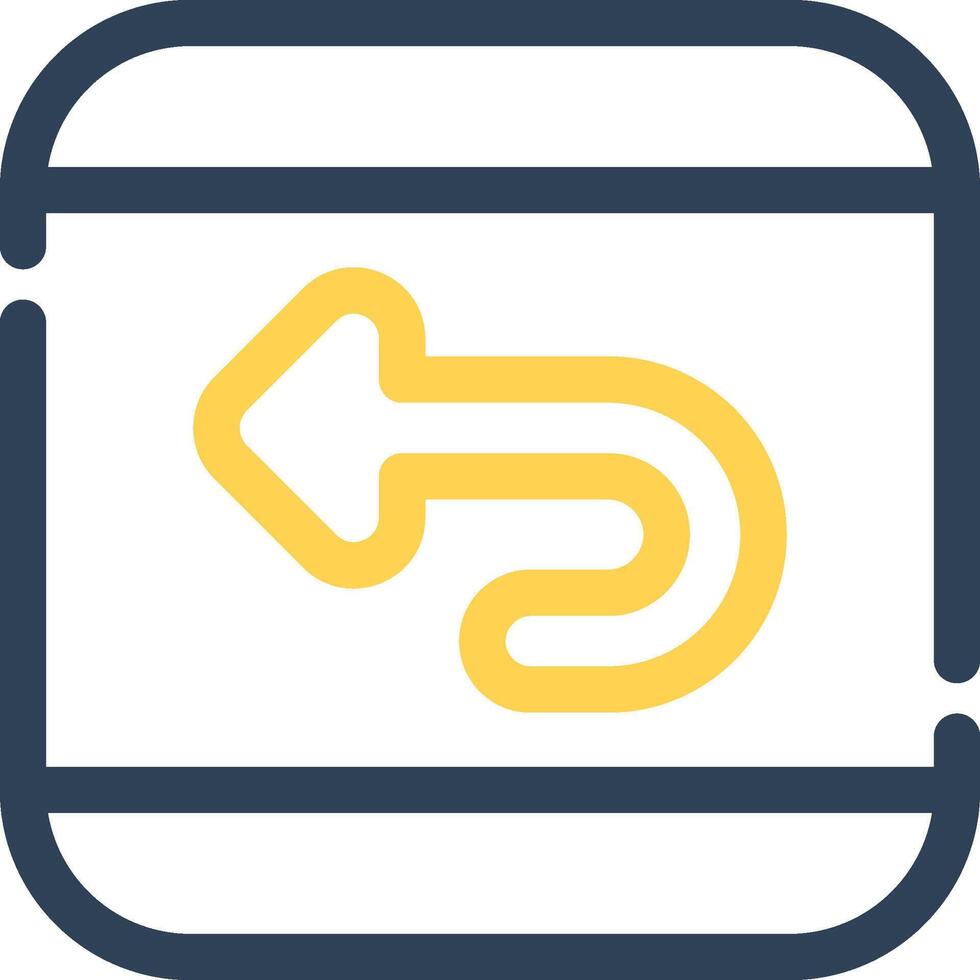 Undo Creative Icon Design vector