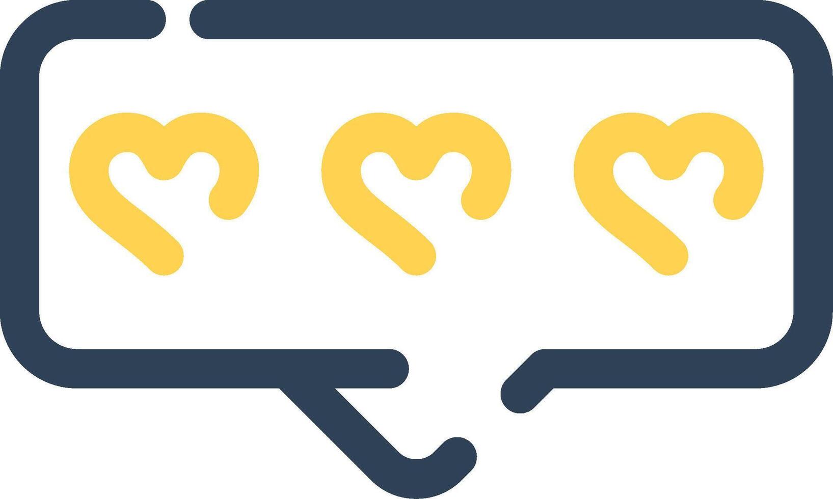 Comment Heart Creative Icon Design vector