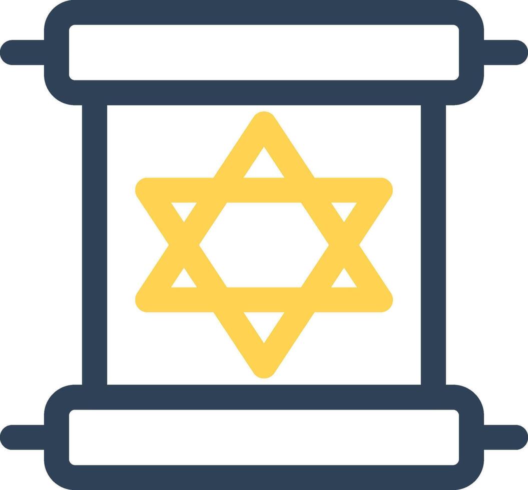 Scroll torah Creative Icon Design vector