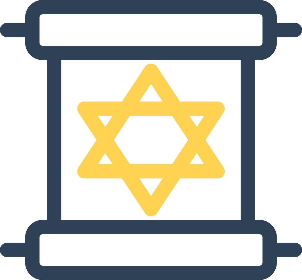 Scroll torah Creative Icon Design vector