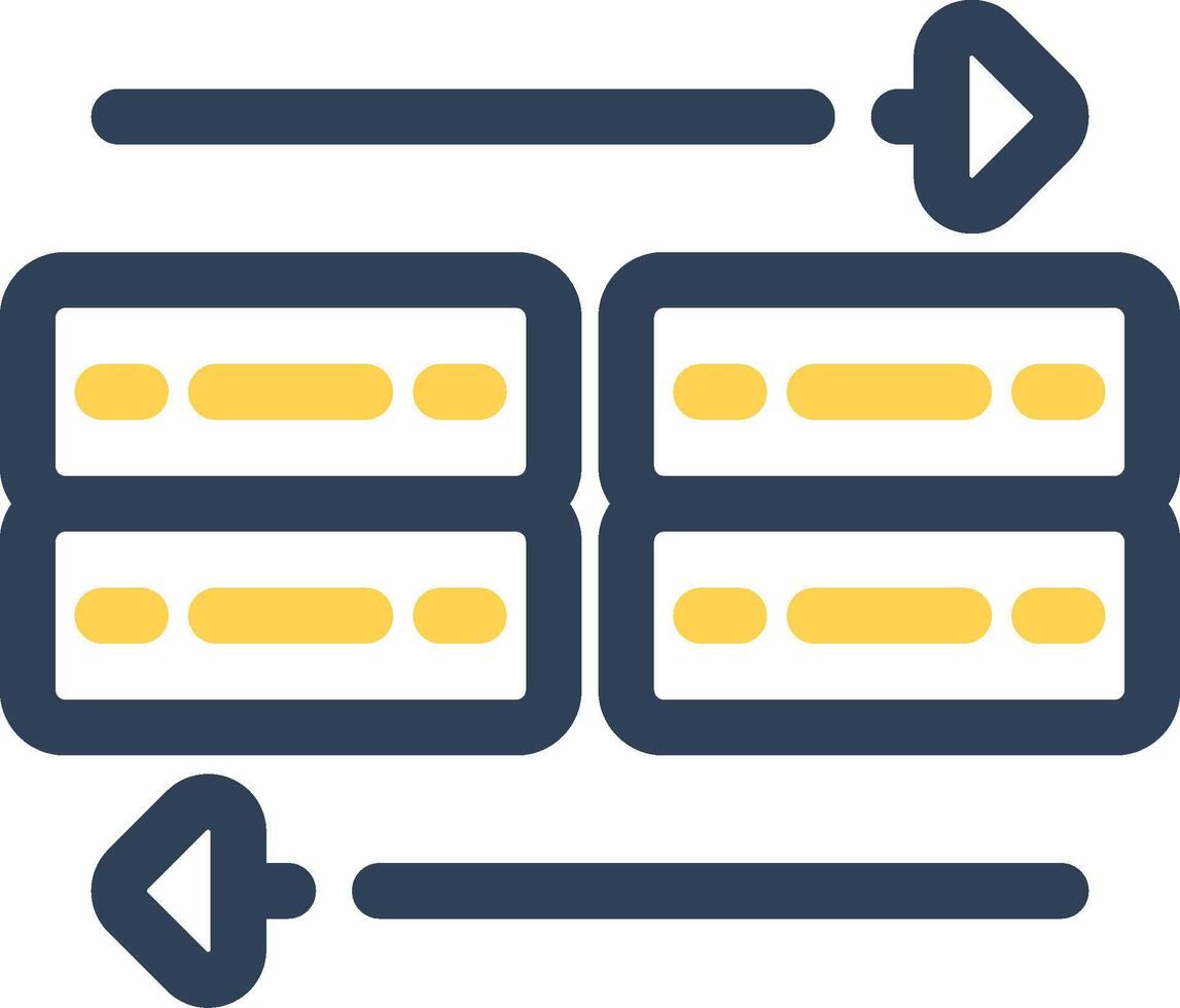 Data Transfer Creative Icon Design vector