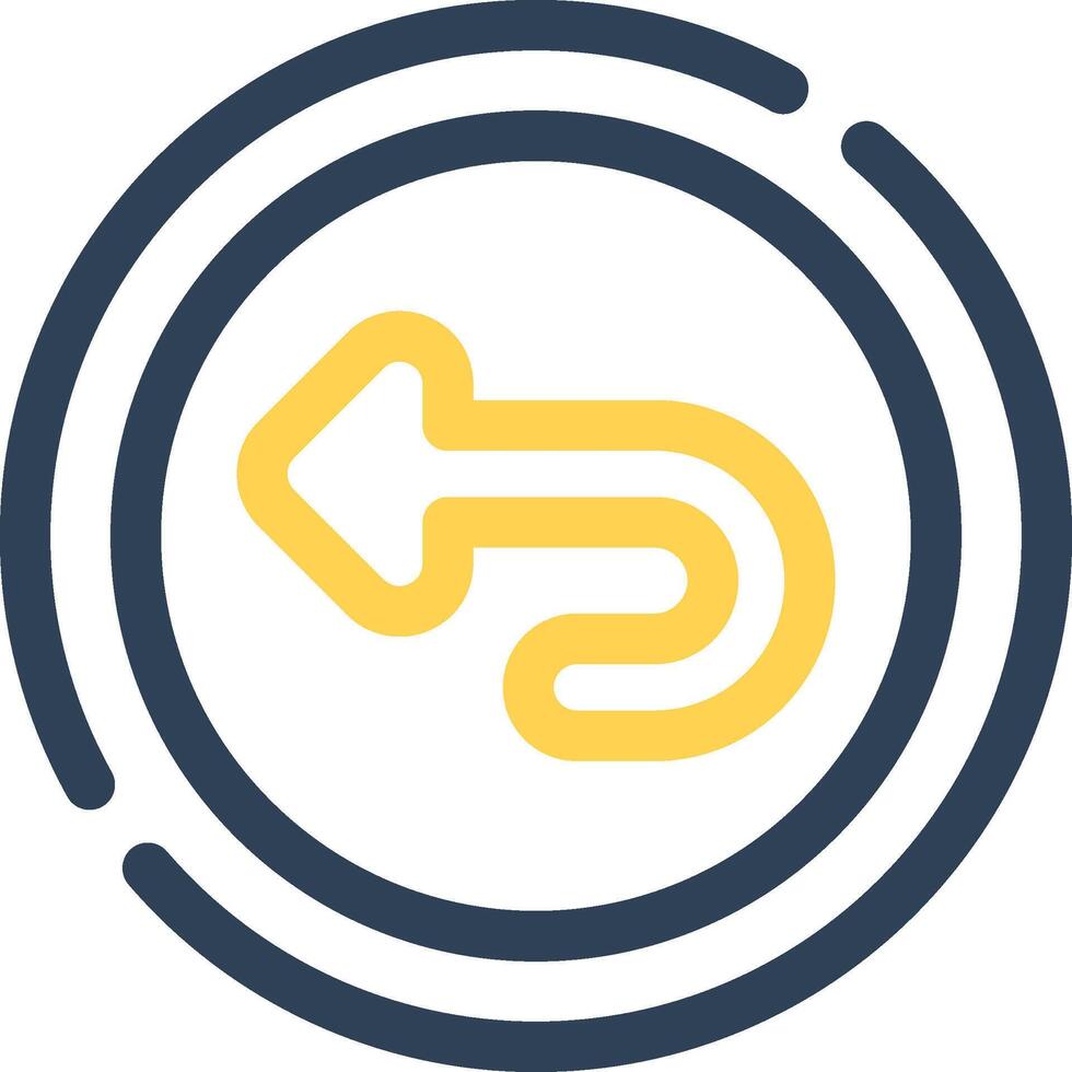 Undo Creative Icon Design vector