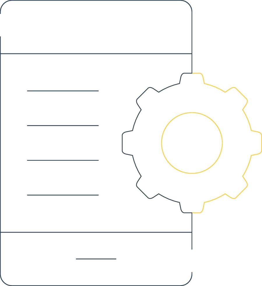 Mobile Setting Creative Icon Design vector