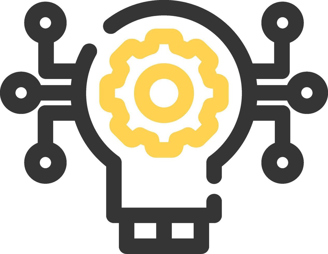 Technology Disruption Creative Icon Design vector