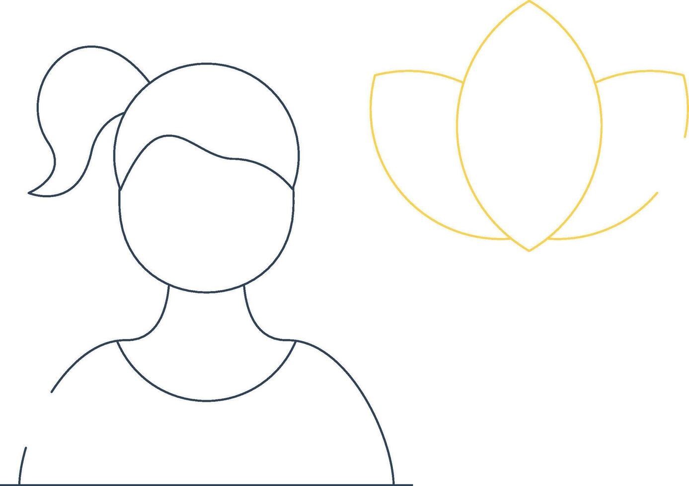 Meditation Creative Icon Design vector