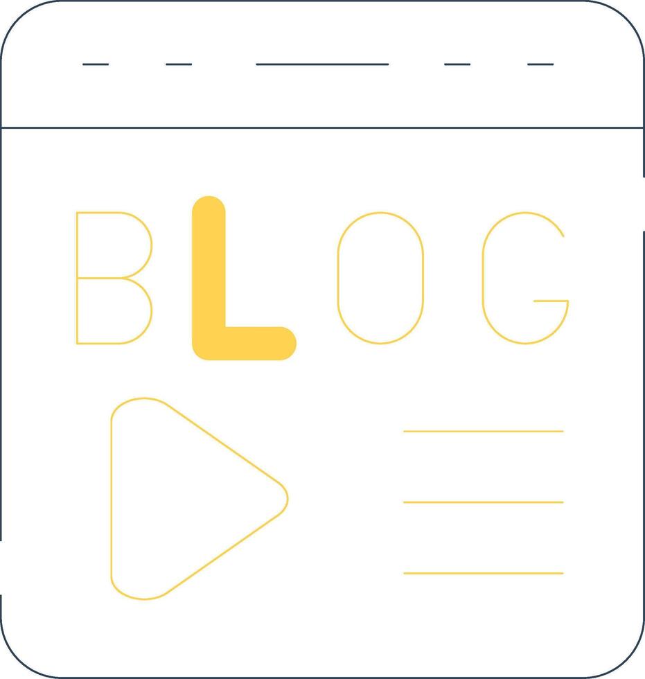Blogging Creative Icon Design vector