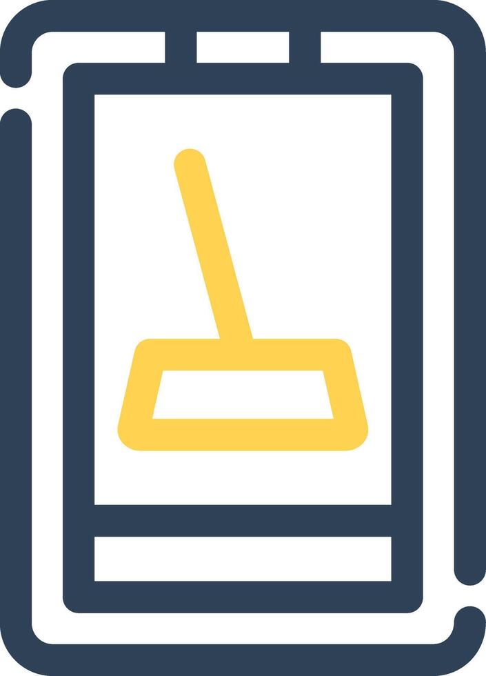 Cleaner Mobile App Creative Icon Design vector