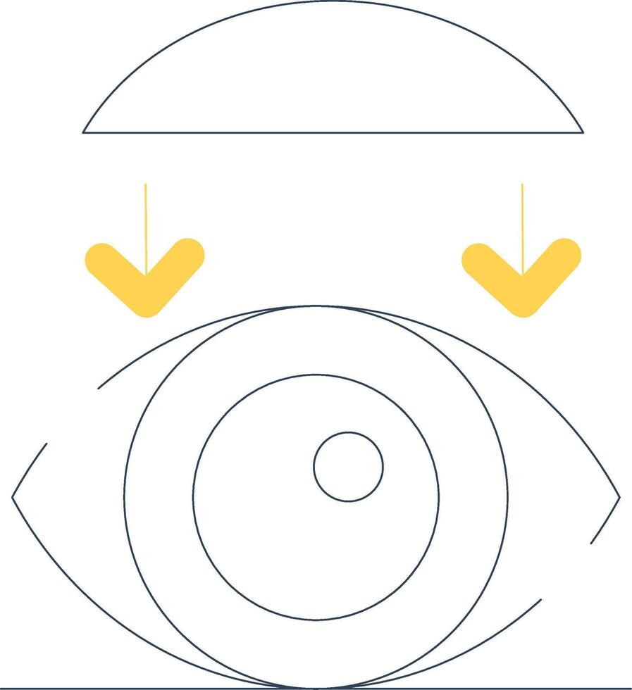 Rigid Contact Lenses Creative Icon Design vector