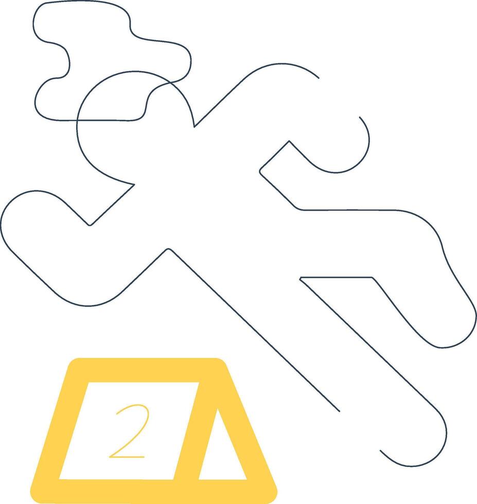 Crime Scene Creative Icon Design vector