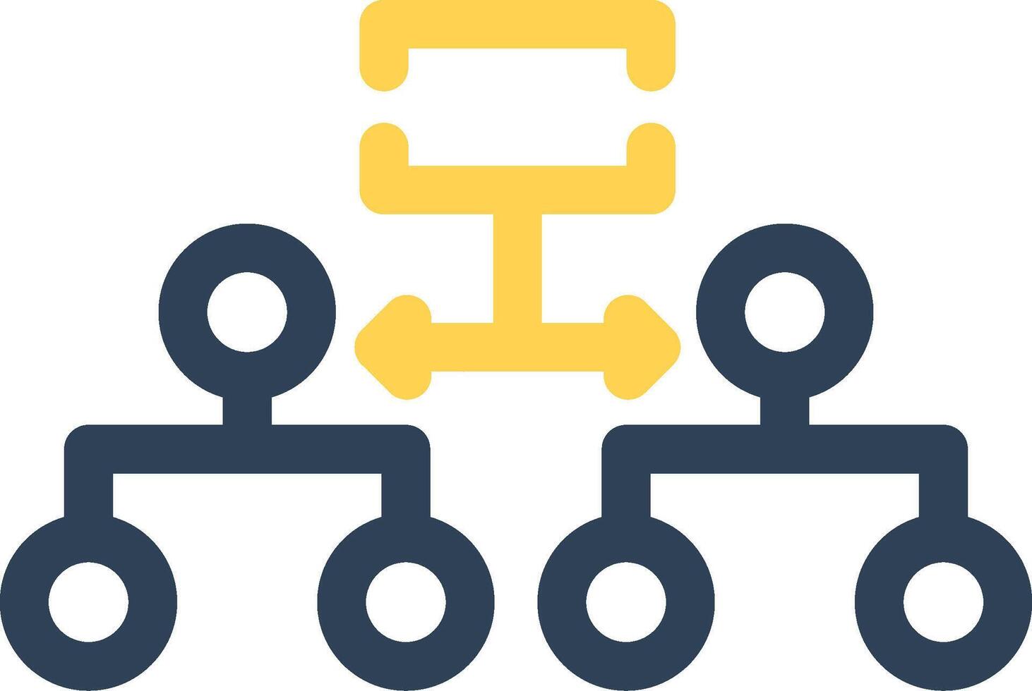 Labeled Hierarchy Creative Icon Design vector