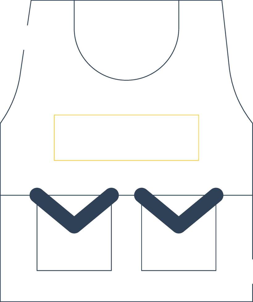 Bulletproof Vest Creative Icon Design vector