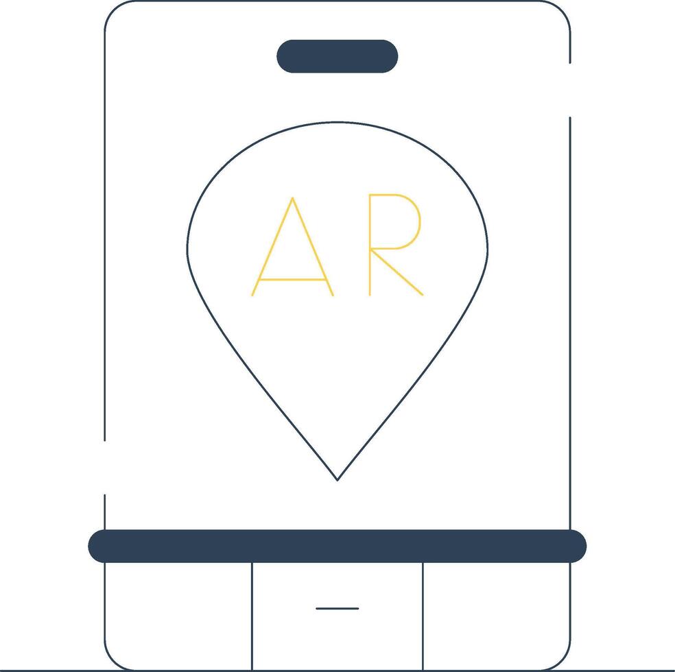 Ar Navigation Creative Icon Design vector