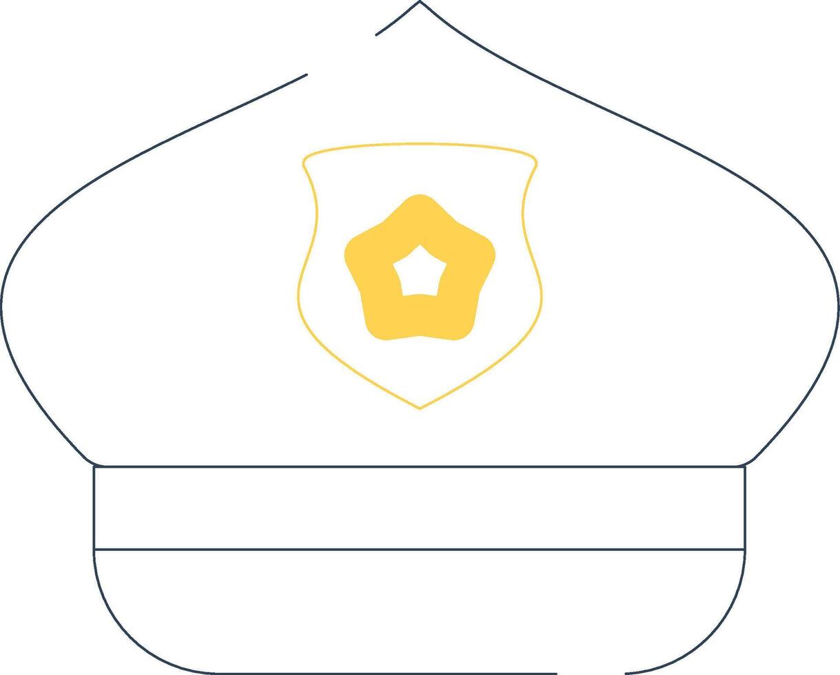 Police Hat Creative Icon Design vector
