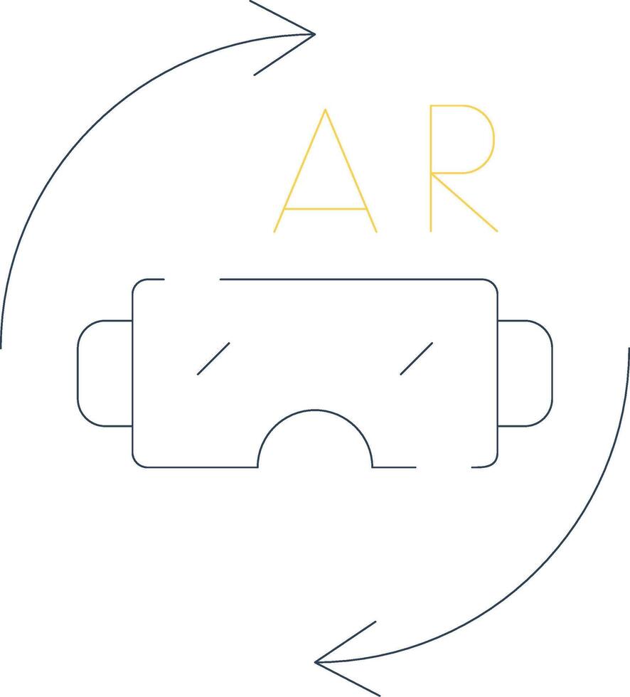 Vr Glasses Creative Icon Design vector