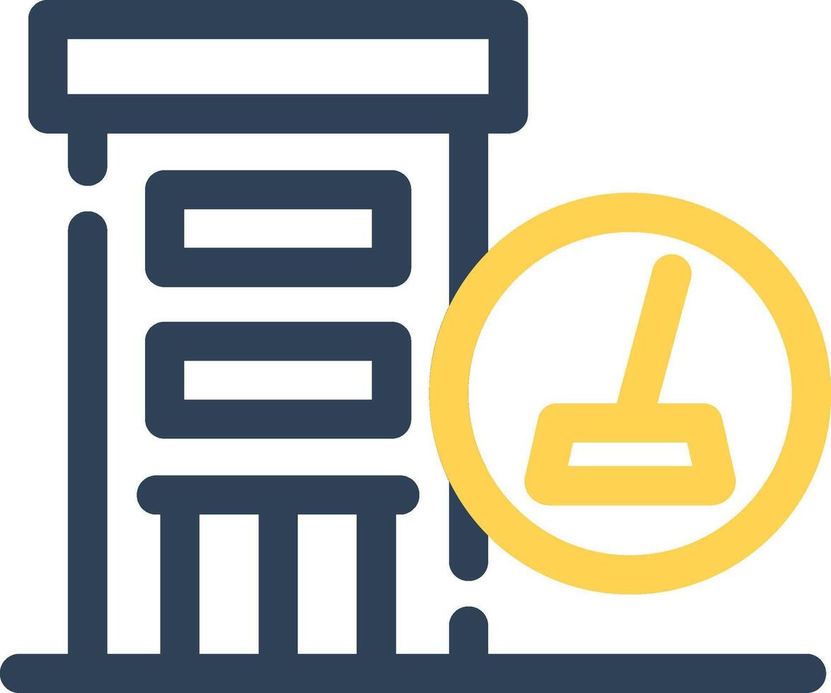 Hotel Cleaning Creative Icon Design vector