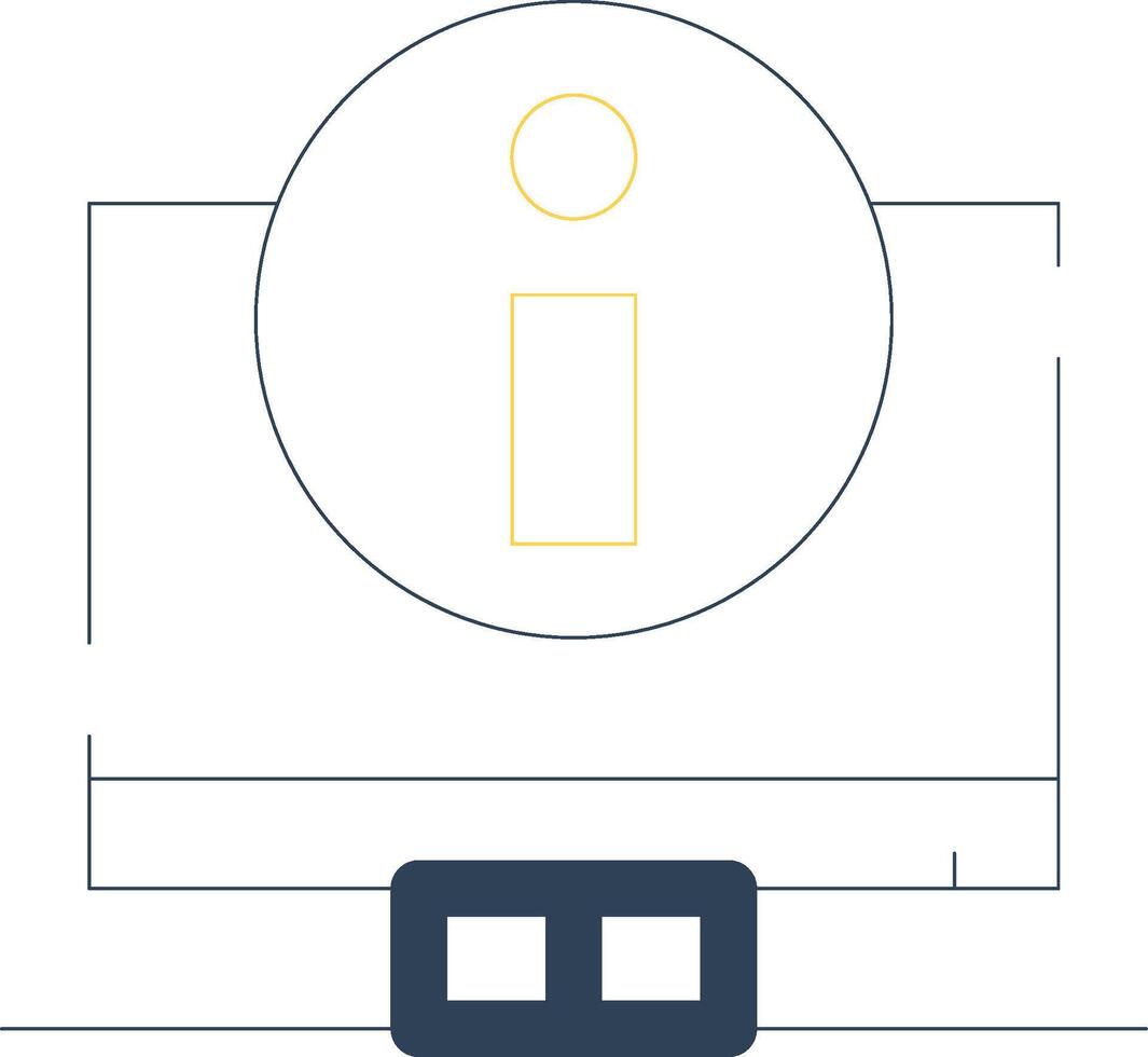 Digital Information Creative Icon Design vector