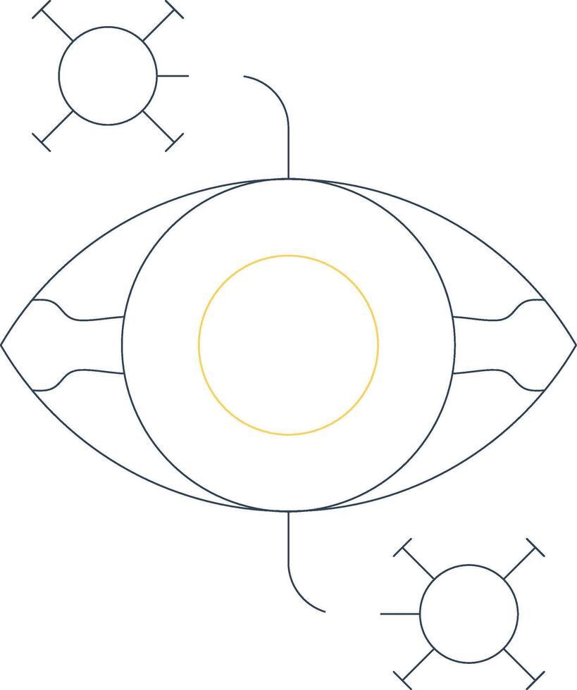 Eye Disease Creative Icon Design vector