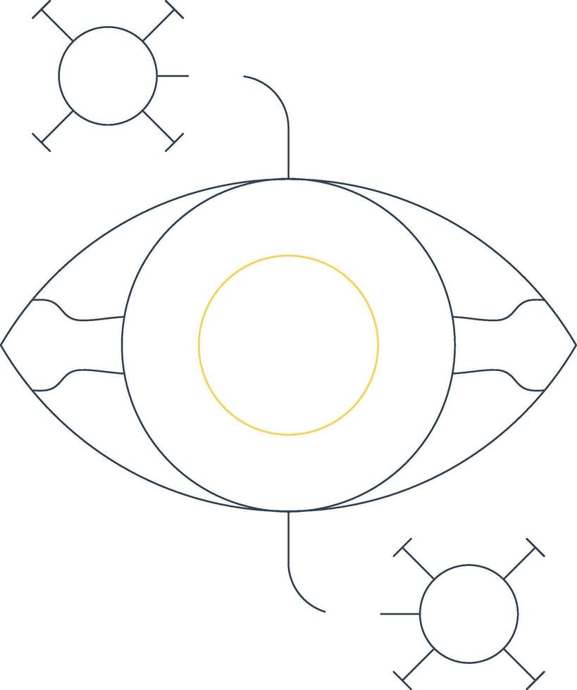 ojo enfermedad creativo icono diseño vector