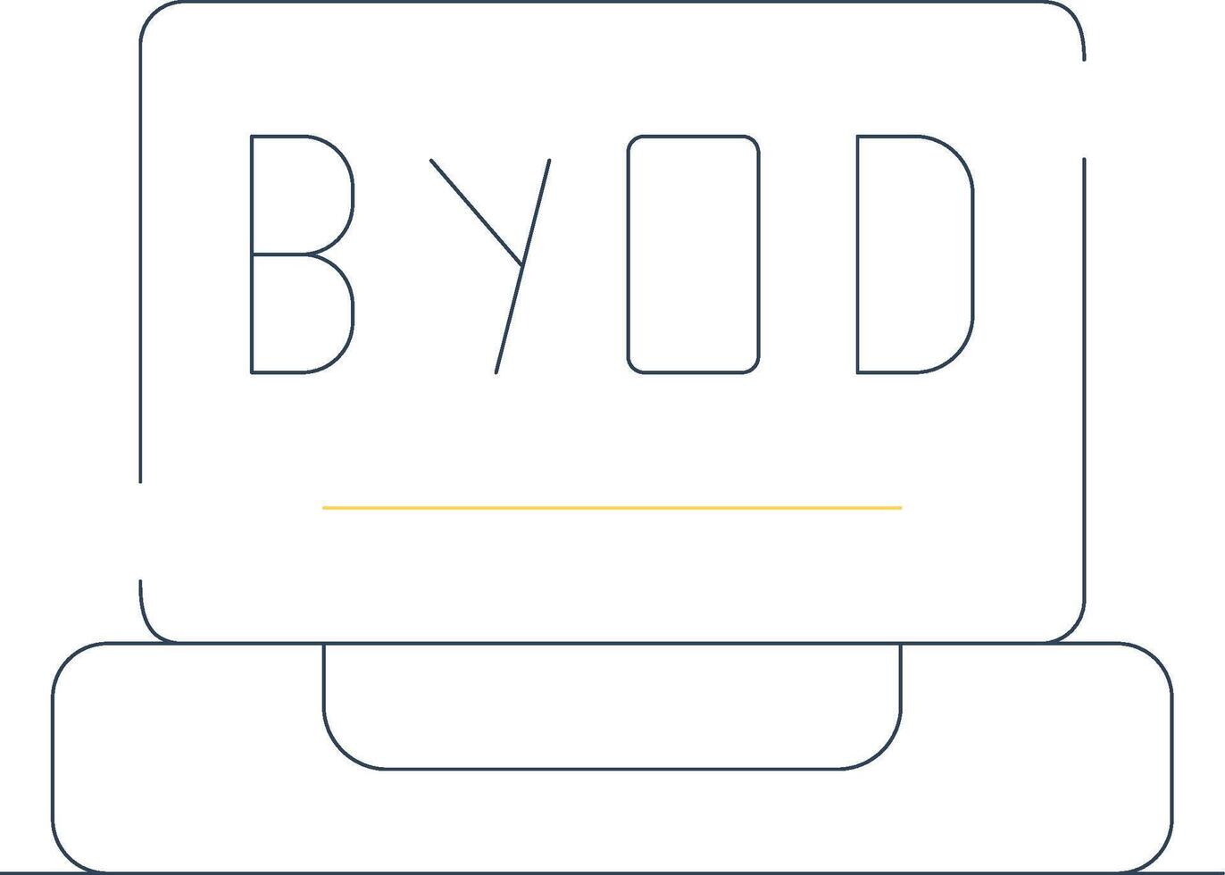 BYOD Tour Creative Icon Design vector