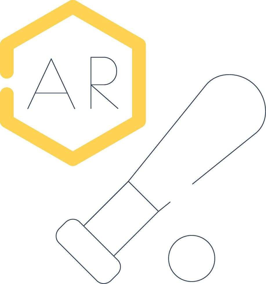 Ar Baseball Creative Icon Design vector