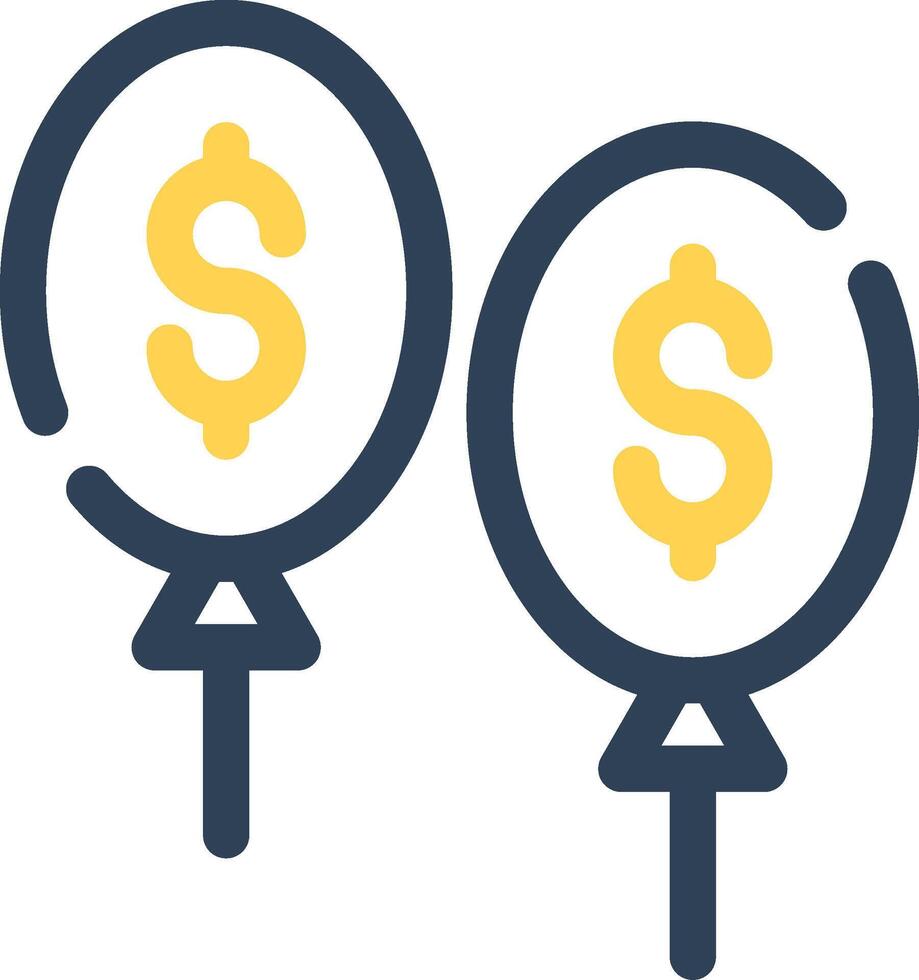 Balloon Payment Creative Icon Design vector
