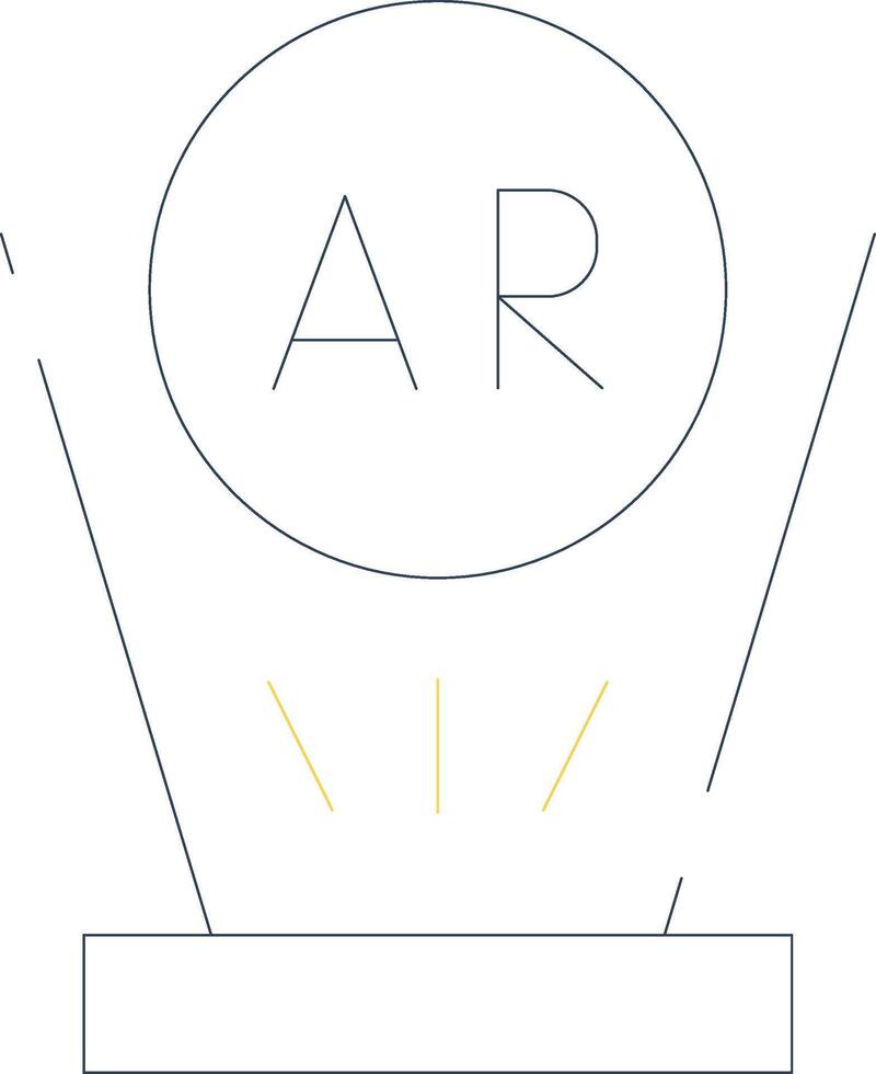 Augmented Reality Creative Icon Design vector