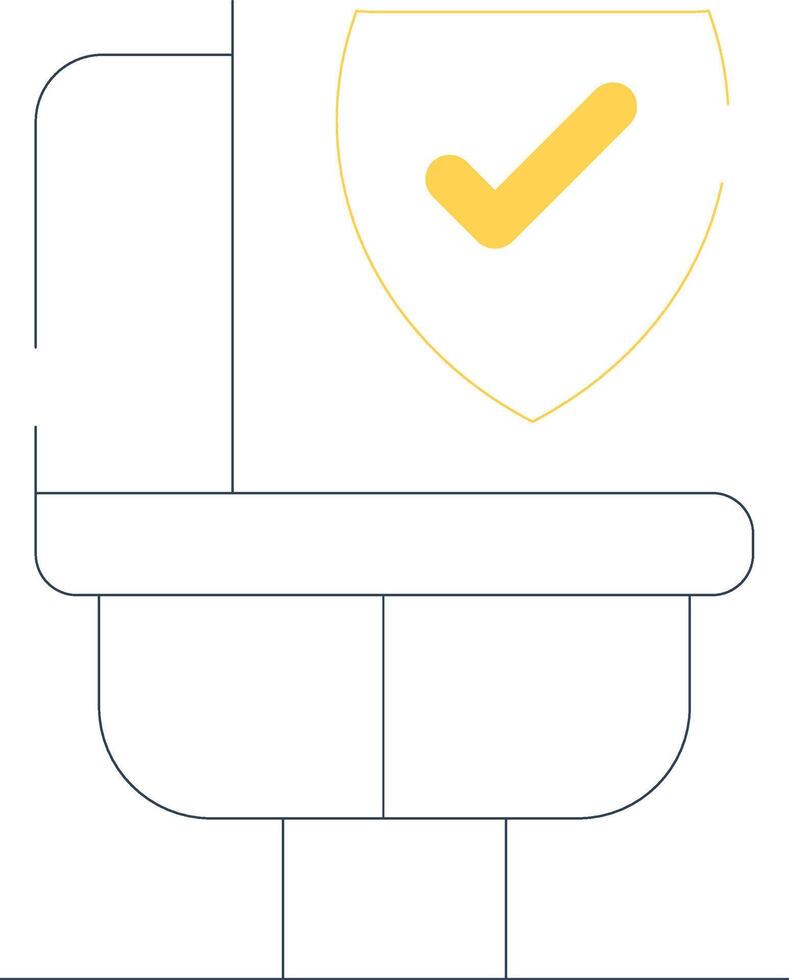 Bathroom Safety Creative Icon Design vector