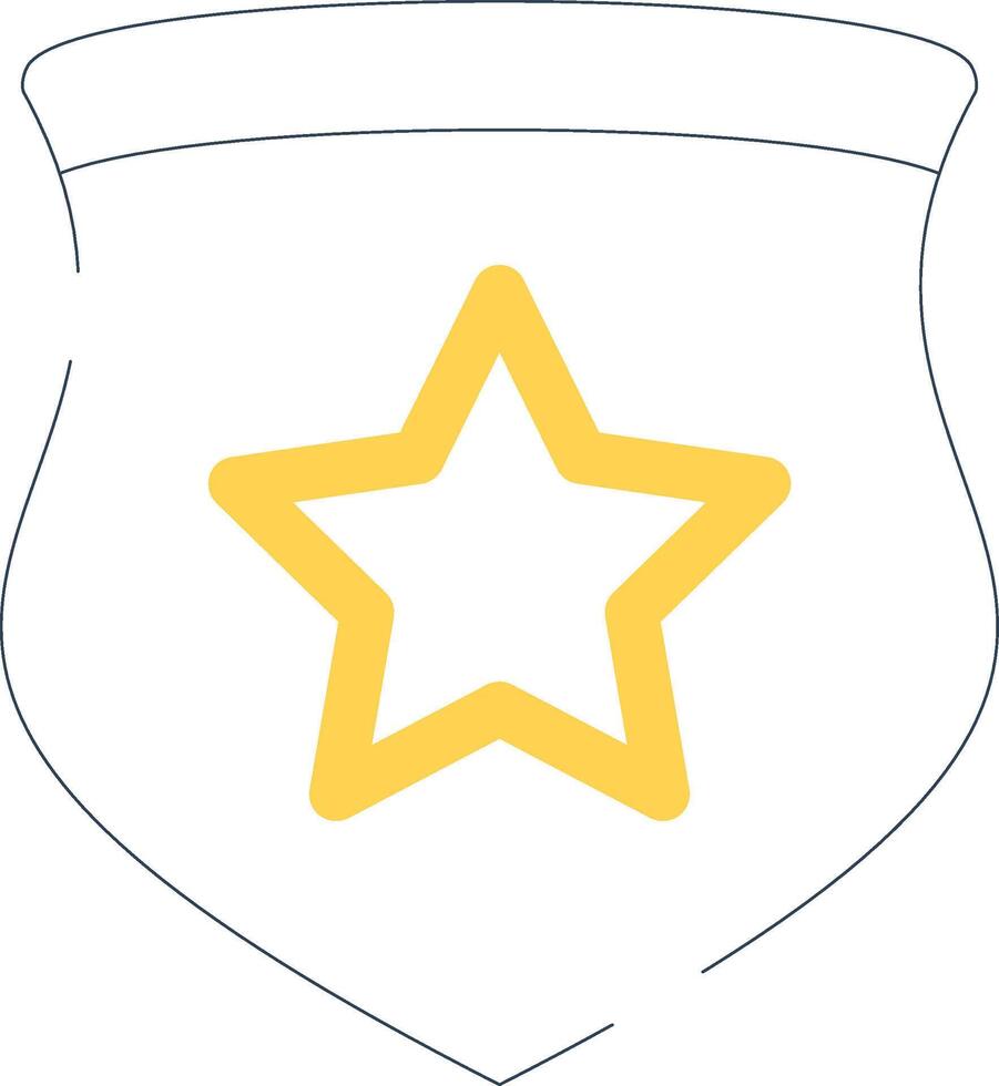 Police Badge Creative Icon Design vector