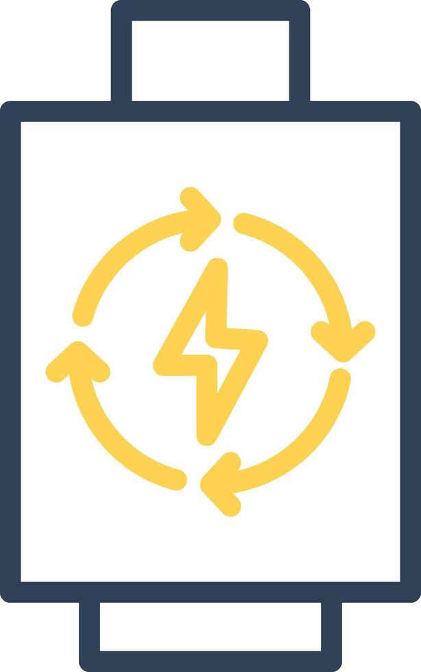 Rechargeable Battery Creative Icon Design vector