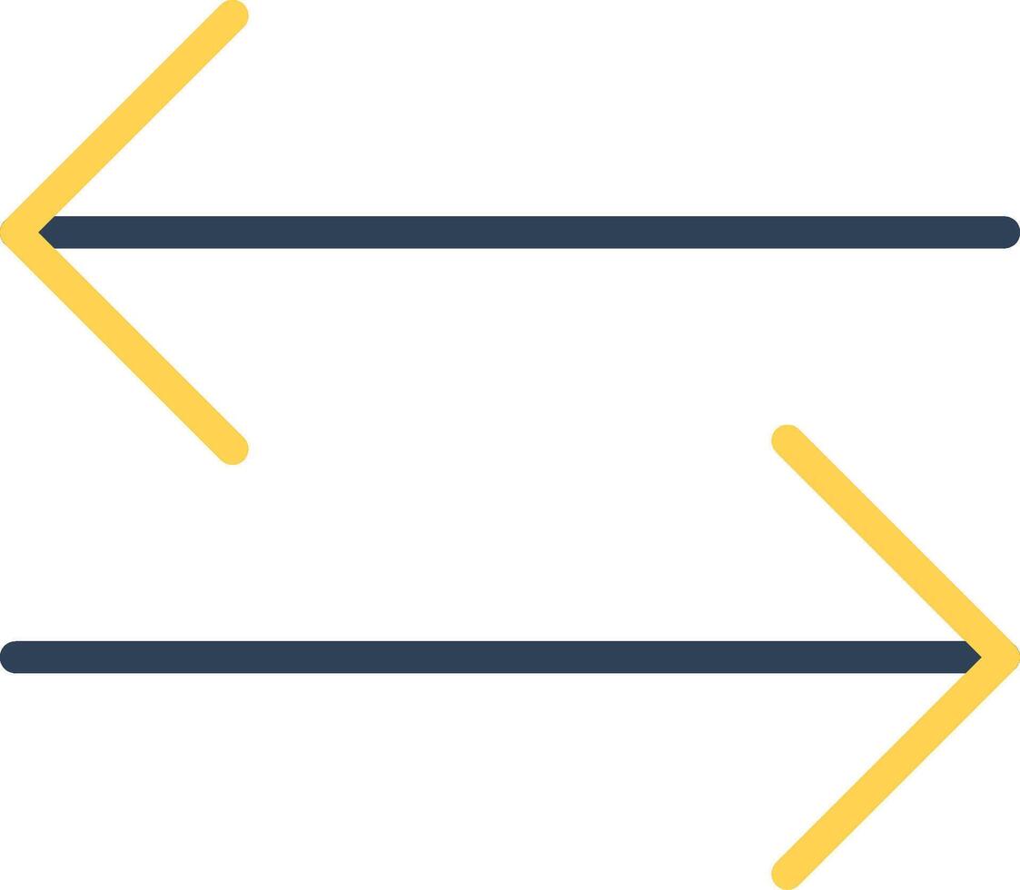 Double Arrow Creative Icon Design vector