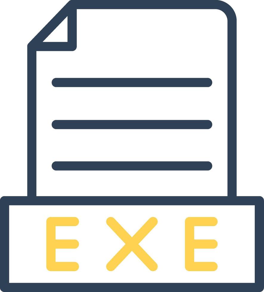 Exe Creative Icon Design vector