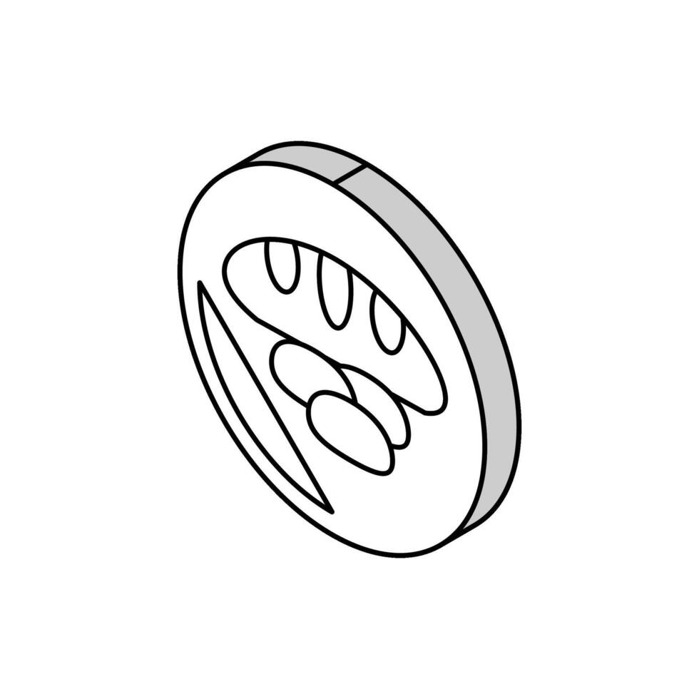 bakery department store isometric icon vector illustration