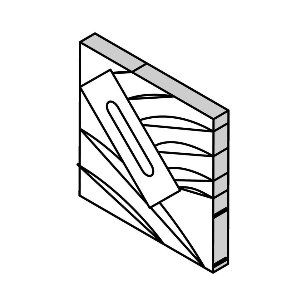 wall putty isometric icon vector illustration